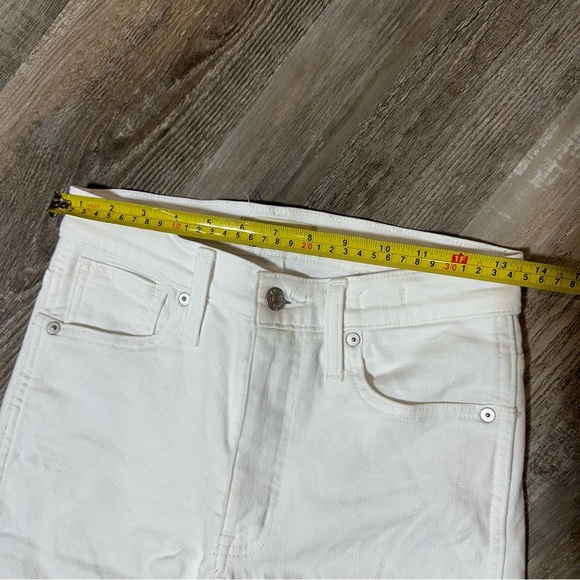 Madewell Stovepipe white Jeans Sz 25 Tall - Picture 9 of 12